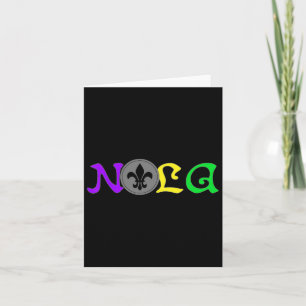 Nola New Orleans Mardi Gras 504 Card