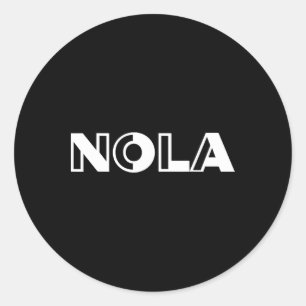 Nola New Orleans Tee Shirt Classic Round Sticker