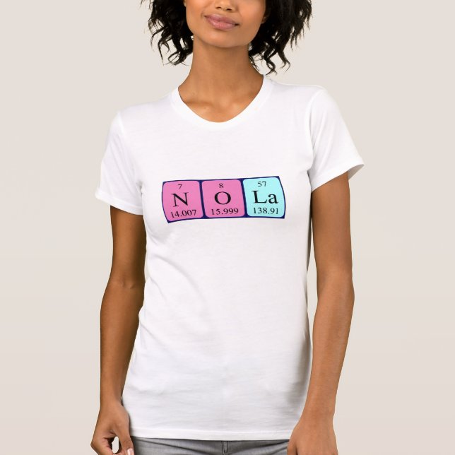 Nola periodic table name shirt (Front)