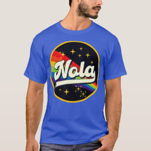 Nola Rainbow In Space Vintage Style T-Shirt