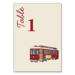 Nola Watercolor double sided Table Number