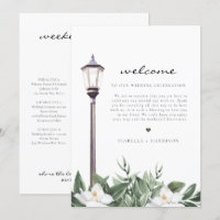 NOLA Watercolor Magnolia Welcome Letter Timeline  