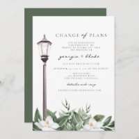 NOLA Watercolor Magnolias Wedding Change of Plans