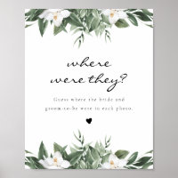NOLA Where Were They Bridal Shower Game  Poster