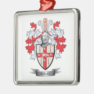 Nolan Coat of Arms Metal Tree Decoration