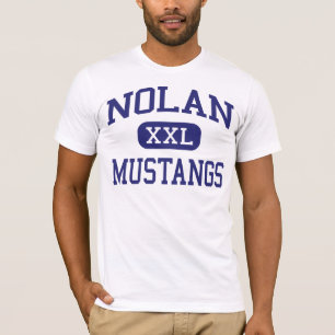 Nolan Mustangs Middle School Killeen Texas T-Shirt