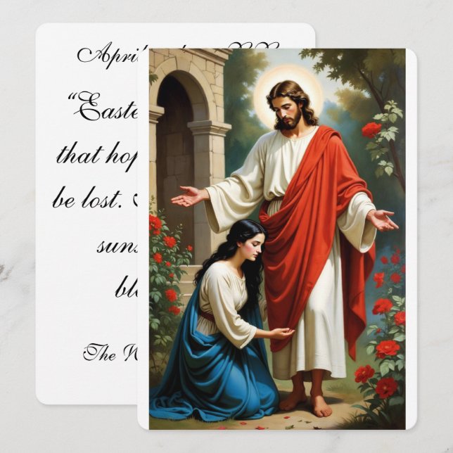 Noli Me Tangere Greetings Card (Front/Back)