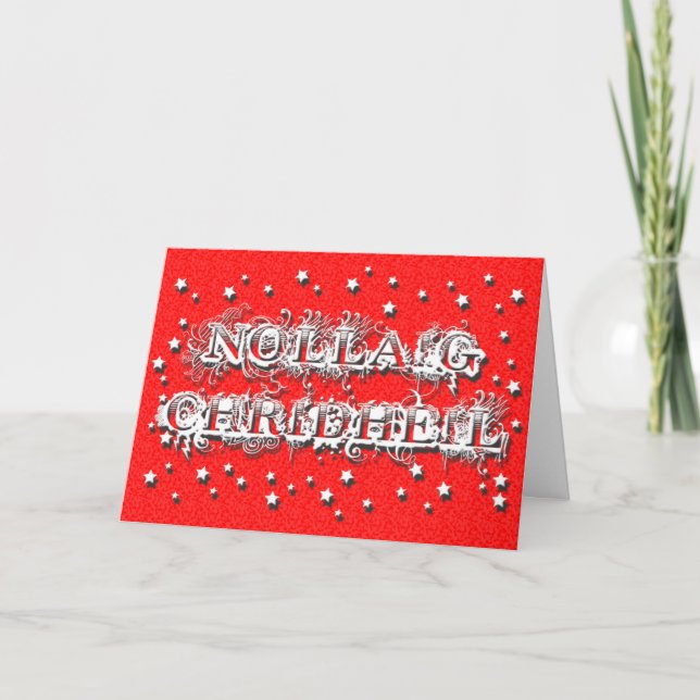 Nollaig Chridheil - Gaelic Christmas Greeting Card (Front)