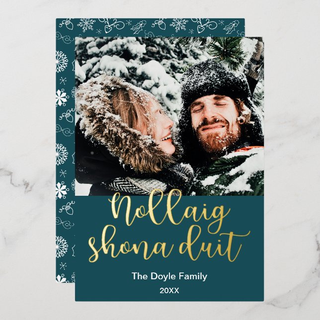 Nollaig Shona Duit Merry Christmas In Irish Gaelic (Front/Back)