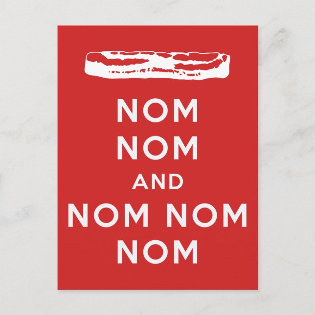 Nom Nom and Nom Nom Nom Postcard (Front)