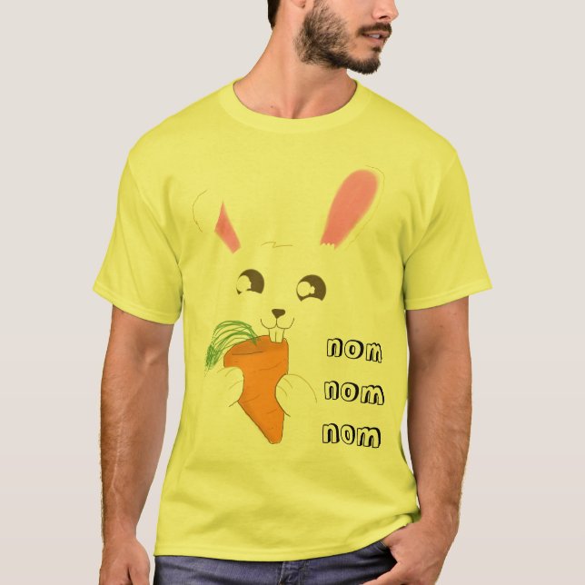 nom nom bunny T-Shirt (Front)