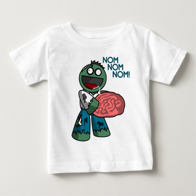 Nom Nom Nom! Baby T-Shirt (Front)