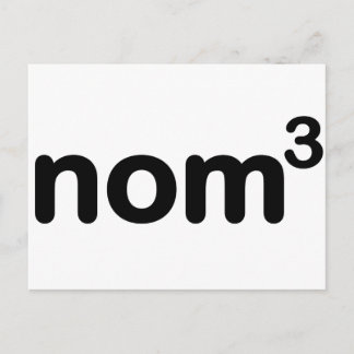 Nom nom nom postcard