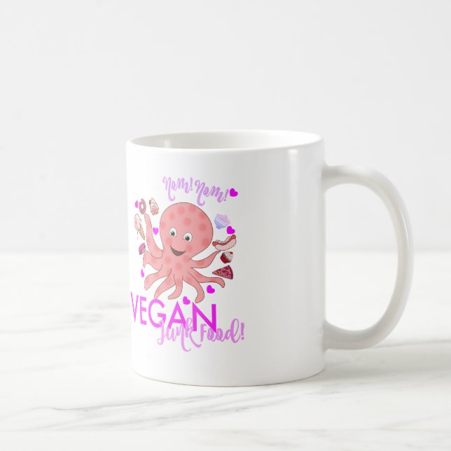 Nom NoM VEGAN JUNK FOOD Mug (Right)