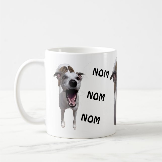 NOM NOM Whippet Mug (Left)