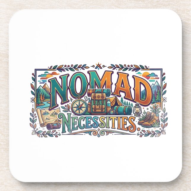 Nomad Necessities T-Shirt Coaster (Front)