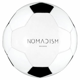 Nomadism Records Black Logo Soccer Ball