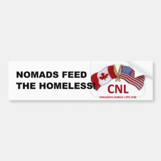 Nomads Feed The Homeless Bumper Sticker