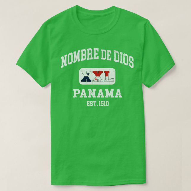 Nombre de Dios Panama XXL Athletic design 1 T-Shirt (Design Front)