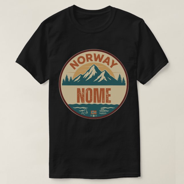 Nome, Norge Norway T-Shirt (Design Front)