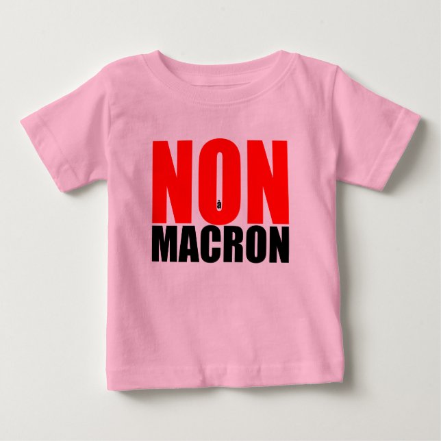 NON à MACRON Baby Girl T-shirt (Front)