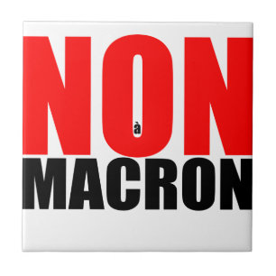 NON à MACRON Tile