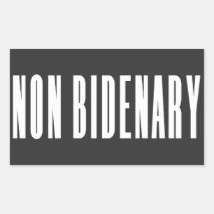 Non Bidenary   Anti Joe Biden   Dark  Rectangular Sticker