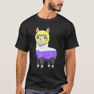 Non Binary And Genderqueer Llama T-Shirt
