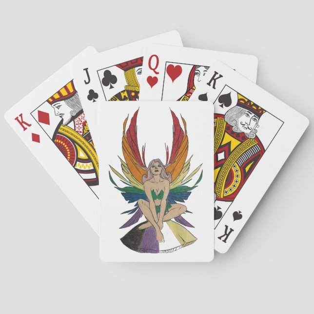 Non-binary Faerie Playing Cards (Back)