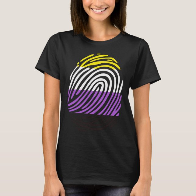 Non Binary Fingerprint T-Shirt (Front)