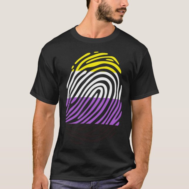 Non Binary Fingerprint T-Shirt (Front)