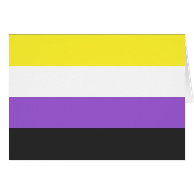 Non-Binary Flag (Front Horizontal)
