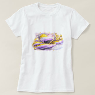 Non-Binary Flag Aesthetic Pride T-Shirt