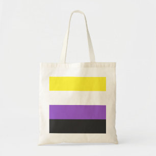 Non-Binary Flag Budget Tote Bag