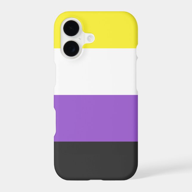 Non-Binary Flag Case-Mate Barely There iPhone X (Back)