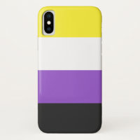 Non-Binary Flag Case-Mate Barely There iPhone X
