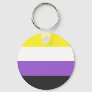 Non-Binary Flag Key Ring