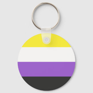 Non-Binary Flag Key Ring