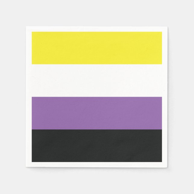 Non Binary Flag Napkin (Front)