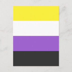 Non-Binary Flag Postcard