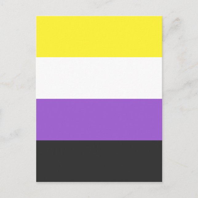 Non-Binary Flag Postcard (Front)