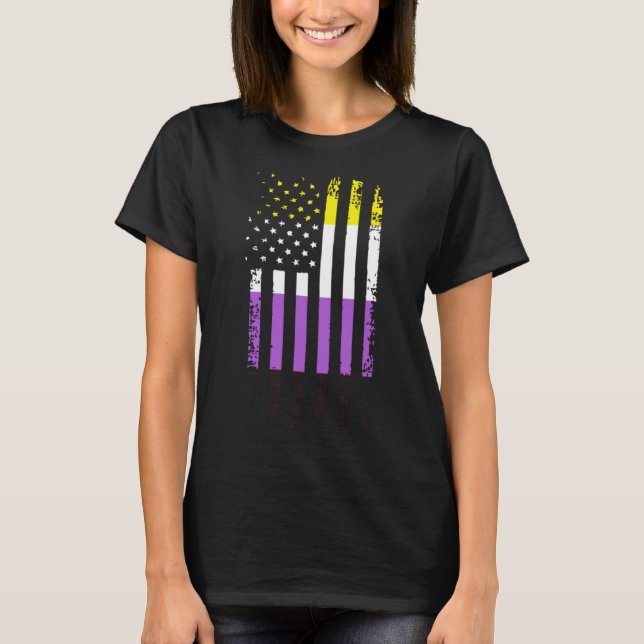 Non Binary Flag T-Shirt (Front)