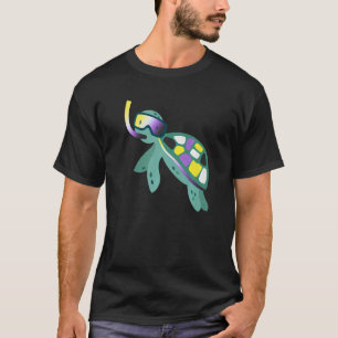 Non Binary Flag Turtle Sunglasses LGBT Enby Nonbin T-Shirt