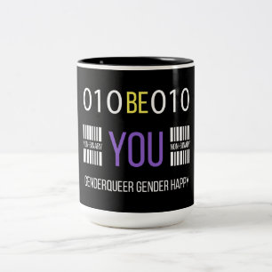 Non Binary Genderqueer Happy  Coffee Mug