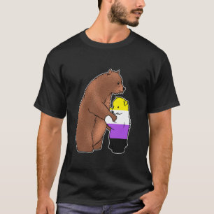 Non Binary Mama Bear Queer Kid T-Shirt