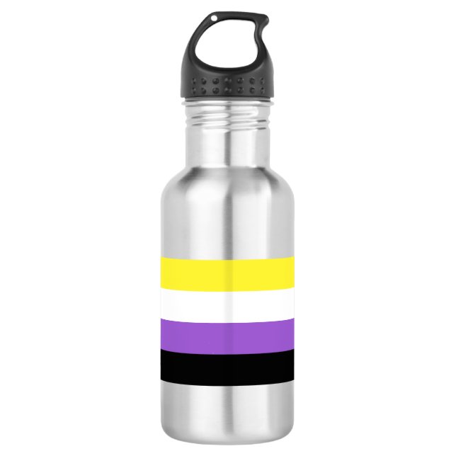 Non Binary Pride 532 Ml Water Bottle (Front)