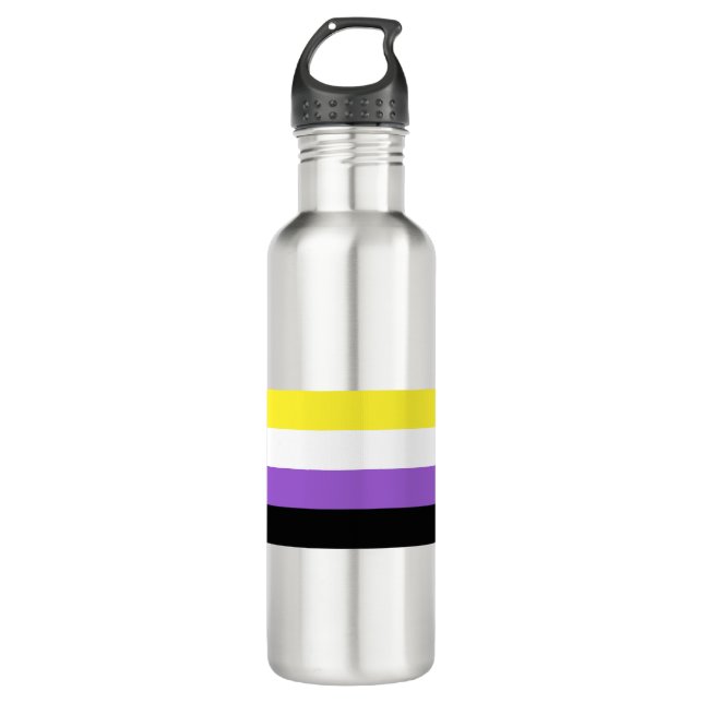 Non Binary Pride 710 Ml Water Bottle (Front)