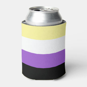 Non Binary Pride Can Cooler
