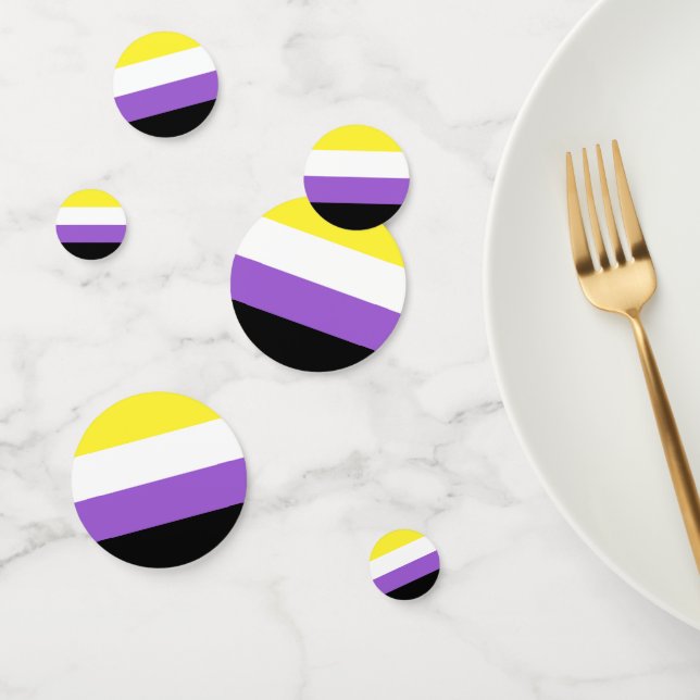 Non Binary Pride Flag Confetti (Group)