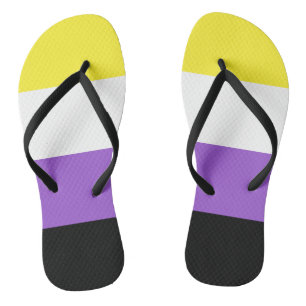 Non Binary Pride Flag Jandals